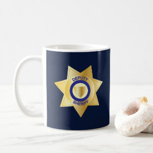 Sheriff Gold Star Abzeichen Kaffeetasse