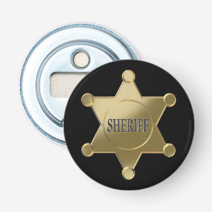 Sheriff golden star flaschenöffner
