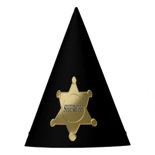 Sheriff golden star partyhütchen