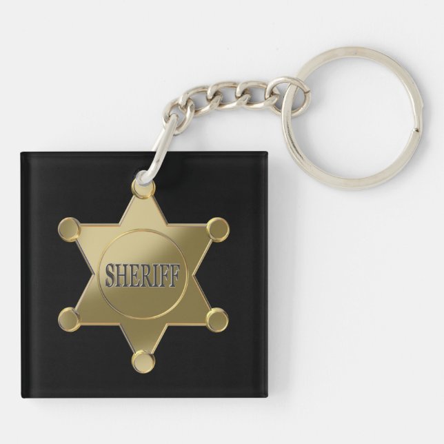 Sheriff golden star schlüsselanhänger (Rückseite)
