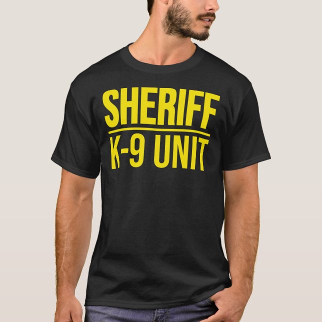 SHERIFF K-9-EINHEITSPOLIZENPOLIZEIHUND EINHEITLICH T-Shirt (Vorderseite)