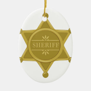 Sheriff Keramikornament