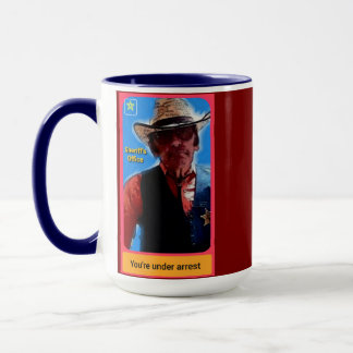 Sheriff-Plakat, Polizei-Misc, Polizei-Kunstplakat Tasse