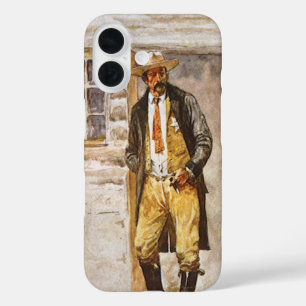 Sheriff-Porträt von Seltzer, Vintage West Cowboy iPhone 16 Hülle