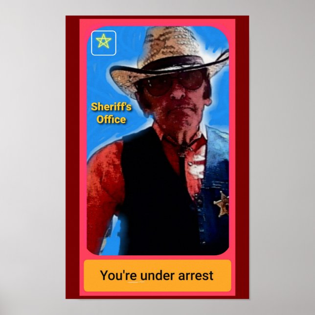 Sheriff poster, police misc, police art poster (Vorne)