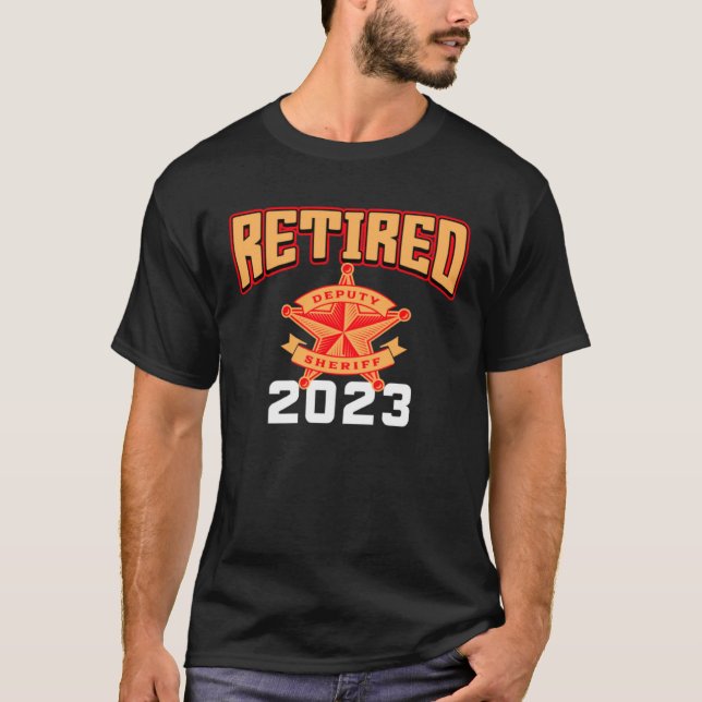 Sheriff Retirement 2023 Law Enforcement T-Shirt (Vorderseite)