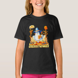 Sheriff Spooky Cowboy Ghost Halloween T-Shirt