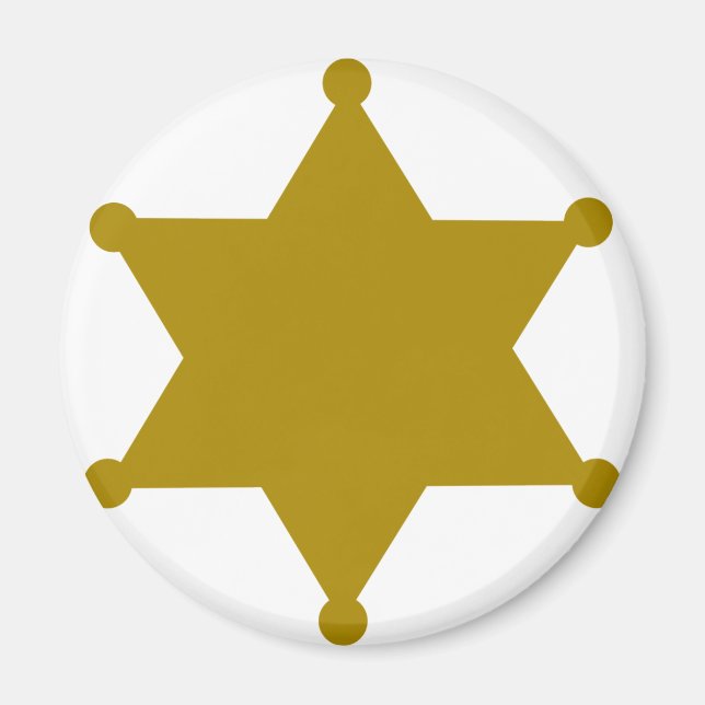 Sheriff star magnet (Vorne)
