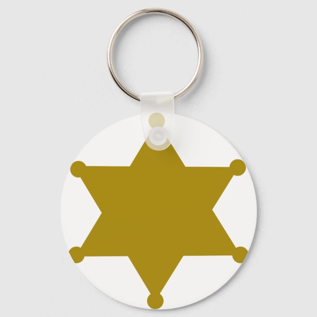 Sheriff star schlüsselanhänger (Vorderseite)
