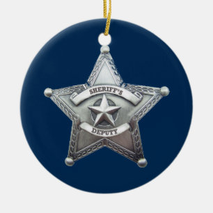 Sheriff Stellvertretendes Abzeichen Keramikornament