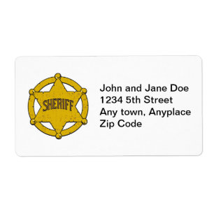 Sheriff-Stern-Abzeichen