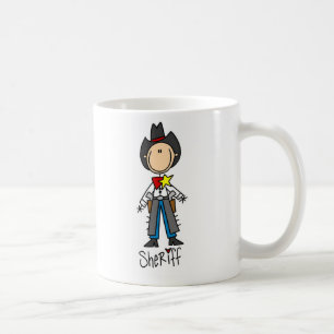 Sheriff-Stick-Figur-Tasse Tasse
