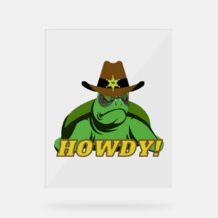 Sheriff Turtle Acrylschild
