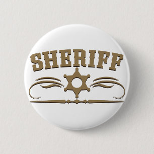 Sheriff-Western-Art Button