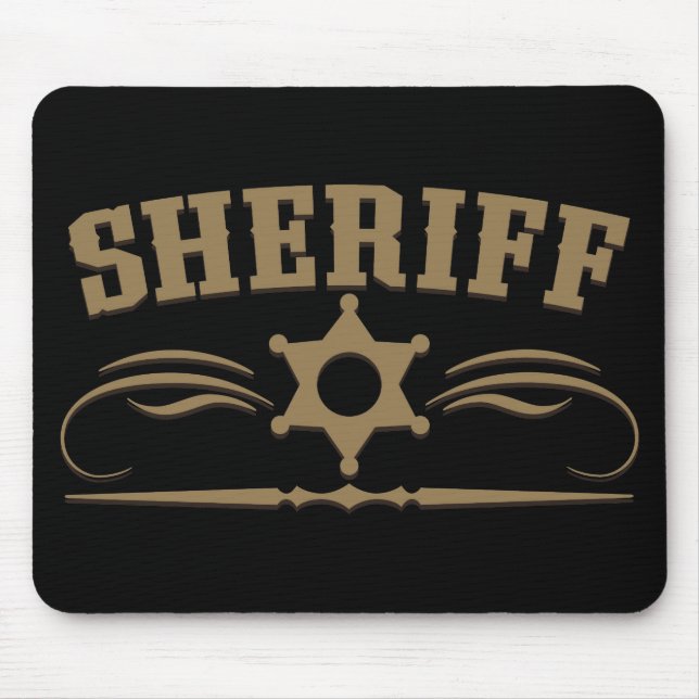 Sheriff-Western-Art Mousepad (Vorne)