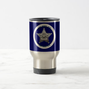 Sheriffs Abzeichen Universell Custom Reisebecher
