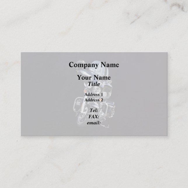 Sheriffs Motorrad Visitenkarte (Vorderseite)