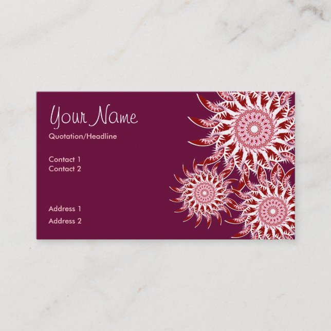 SherikanStarz Business Card Visitenkarte (Vorderseite)