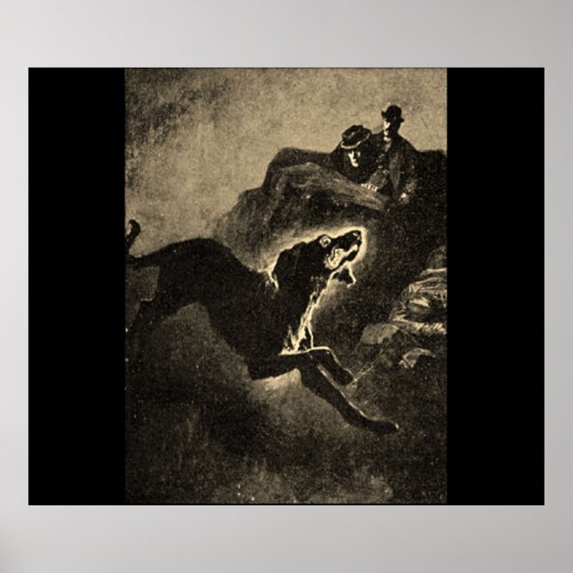 Sherlock Holmes Hound der Baskervilles Vintag Poster (Vorne)