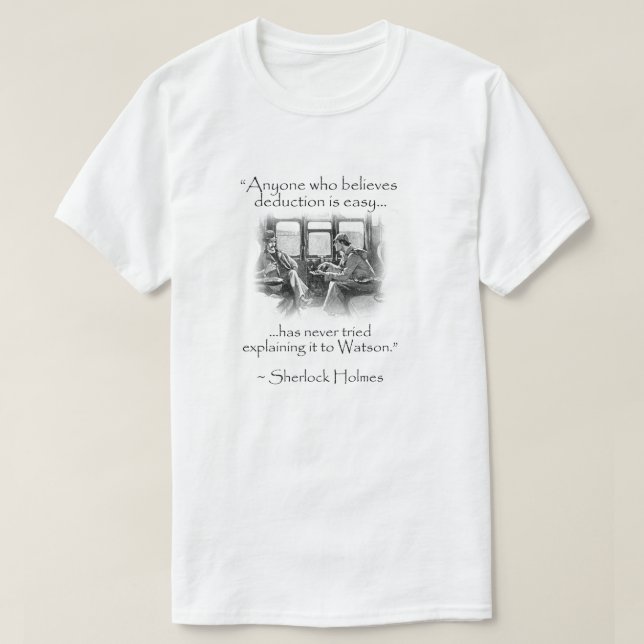 Sherlock Holmes - Moderne Fehlzitate T-Shirt (Design vorne)