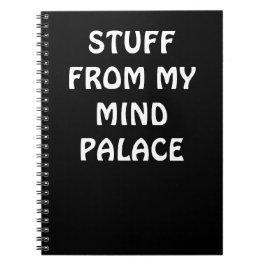 Sherlock inspired MIND PALACE Notebook Notizblock