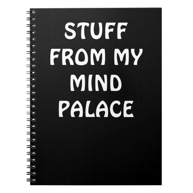 Sherlock inspired MIND PALACE Notebook Notizblock (Vorderseite)
