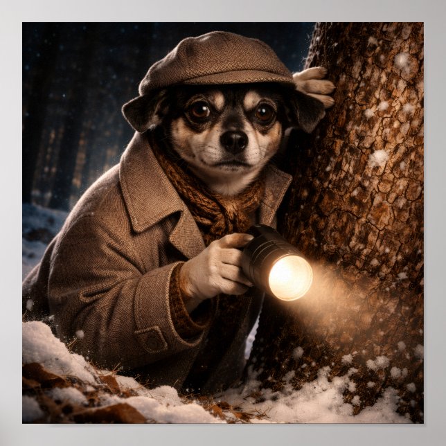 "Sherlock Louie" Poster (Vorne)