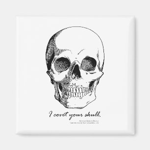 Sherlock-Zitat: Ich bedecke Dein Skull-Gothic-Magn Magnet