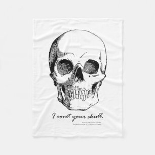Sherlock-Zitat: Ich bedecke Ihre Skull-Fleece-Deck Fleecedecke