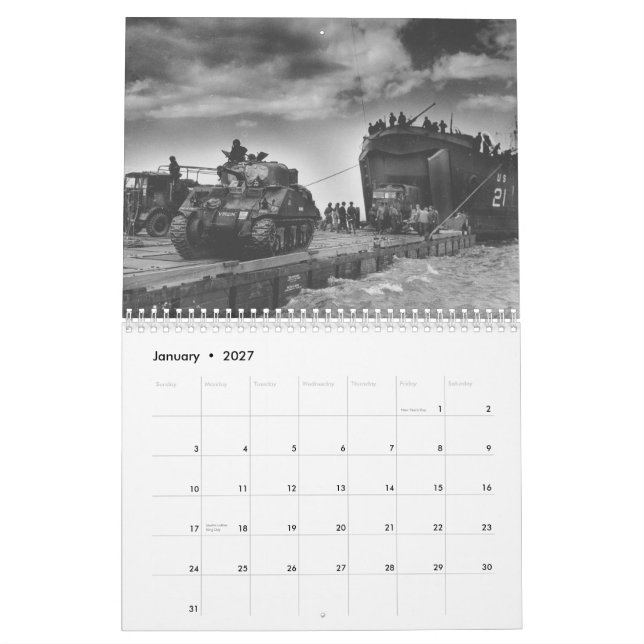 Sherman-Behälter-Kalender Kalender (Jan 2027)