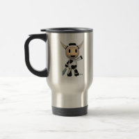 Sherman die alaskische Kuh-Silber-Reise-Tasse