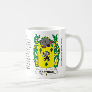 Sherman-Familien-Wappen Tasse