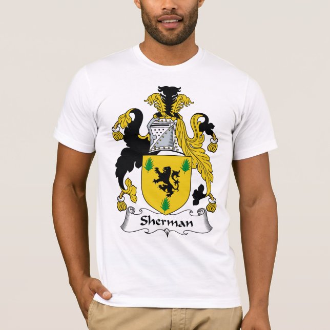 Sherman-Familienwappen T-Shirt (Vorderseite)