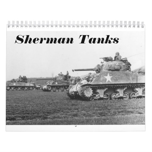 Sherman Tank Calendar Kalender (Titelbild)