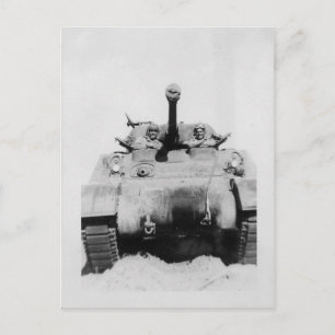 Sherman Tank Postkarte