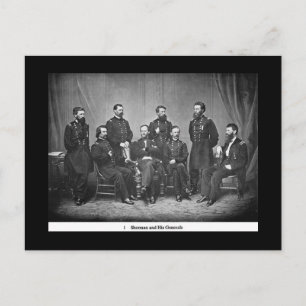 Sherman und seine Generäle Postcard Postkarte