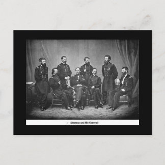 Sherman und seine Generäle Postcard Postkarte