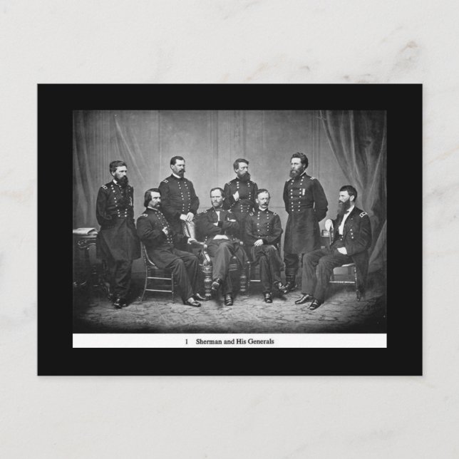 Sherman und seine Generäle Postcard Postkarte (Vorderseite)