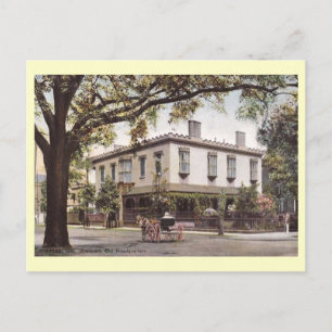 Shermans Hauptquartier, Savannah, Georgia Vintage Postkarte