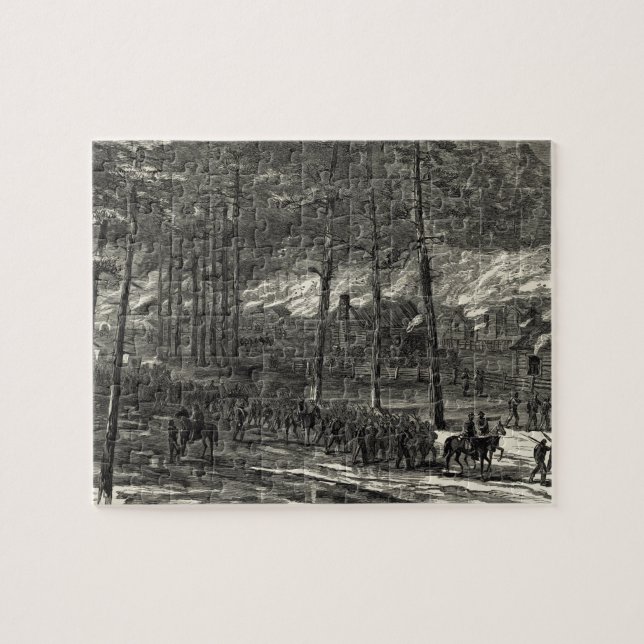 Shermans März zum Meer durch South Carolina Puzzle (Horizontal)