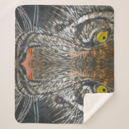 Sherpa Blanket - Augen des Tigers Sherpadecke