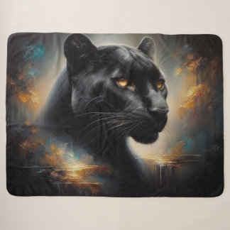 Sherpa Blanket Black Panther Large Sherpadecke