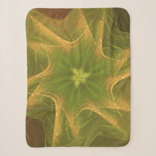 Sherpa Blanket Fraktal Light Green Palette Sherpadecke