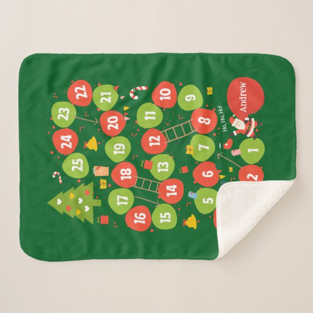 Sherpa Blanket-Geschenk-BoardSpiel-Slides und Leit Sherpadecke (Vorderseite (Horizontal))