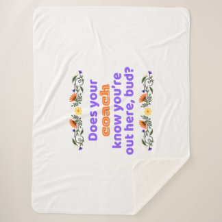 Sherpa blanket hockey gift does coach know sherpadecke