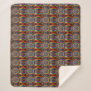 Sherpa Blanket mit LGBTQ-Farbdesign Sherpadecke