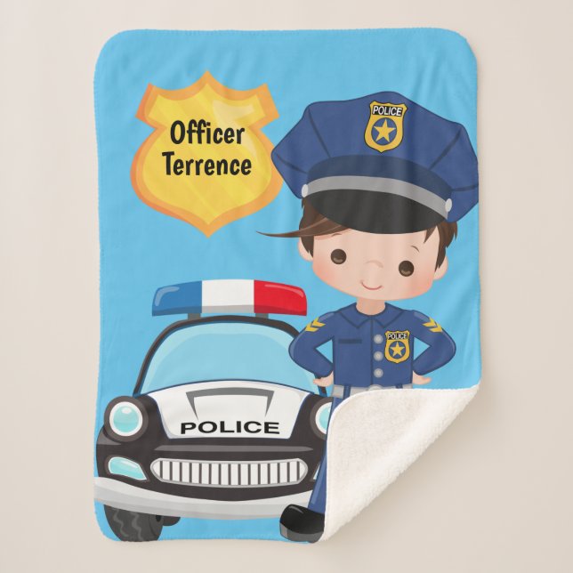 Sherpa Blanket, Polizeichef der personalisierten J Sherpadecke (Vorderseite)