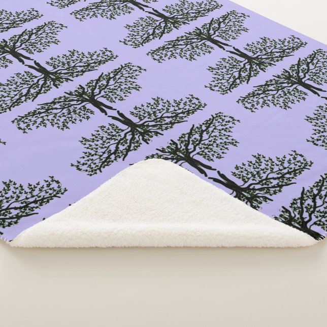 Sherpa Blanket - Willow Grove auf Lavendel Sherpadecke (3/4)