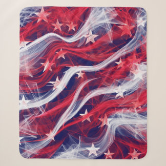 Sherpa-Decke unter amerikanischer Flagge Sherpadecke