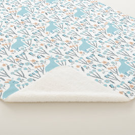 Sherpa Designer Blau und Weiß - Zuhause Sherpadecke